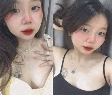 หน้าอกขนาดใหญ่ของ Huong ยักไหล่สำหรับแฟนของเธอ