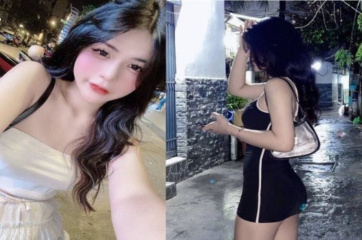 มีหญิงสาวที่มีเสน่ห์ในสวนสาธารณะในตอนบ่าย