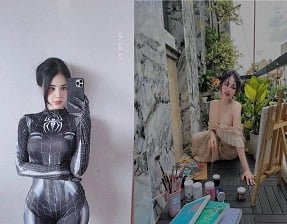 Chu Kieu Anh รู้สึกทึ่งกับสิ่งมีชีวิตยักษ์