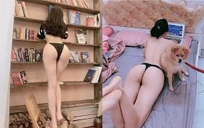 สาวสวยขึ้นไปด้านบนไม่สามารถหลบหนีได้