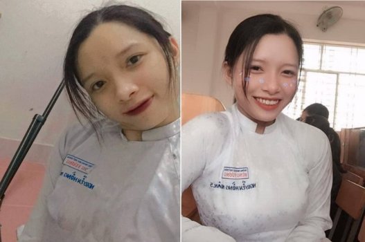 Nguyen Hong Ngan เป็นนักเรียนหญิงที่มีเขา