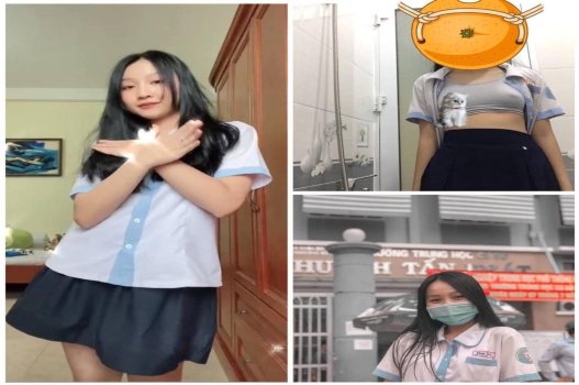 นักเรียนมัธยมหญิง Huynh Tan Lo กำลังตกตะลึงภาพถ่ายร้อนแรงในห้องเรียน
